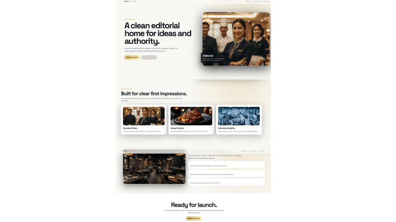 Blog and Portfolio Template preview 1
