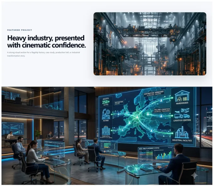 Industrial Website Template preview 3