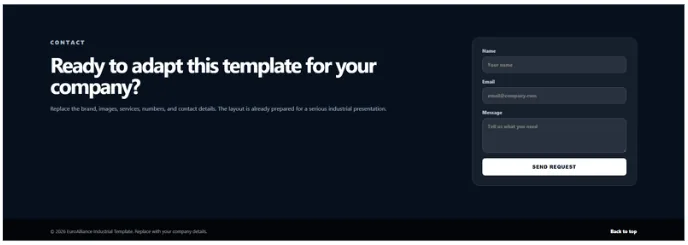 Industrial Website Template preview 4
